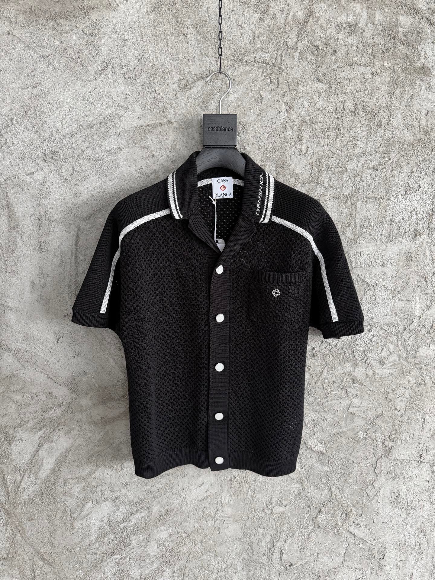 Casa B - Chemise crochet black 2026