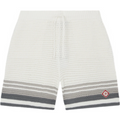 CASA B SHORT COTON CROCHETÉ GRIS NARDO