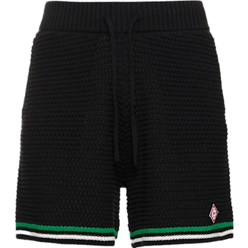 Casa B - Short crochet Black / Verde