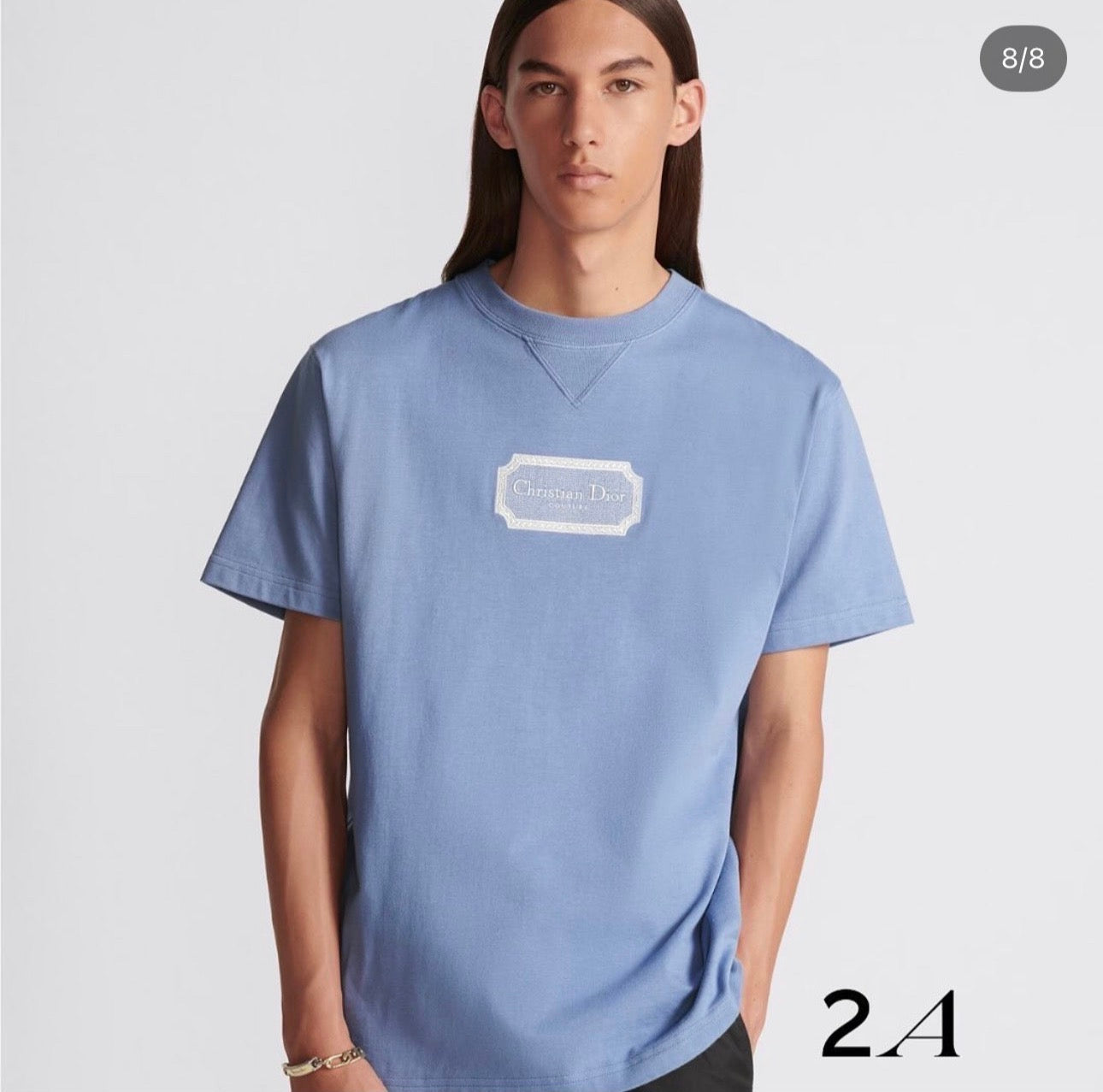 T shirt CD PLAQUE BLEU CIEL