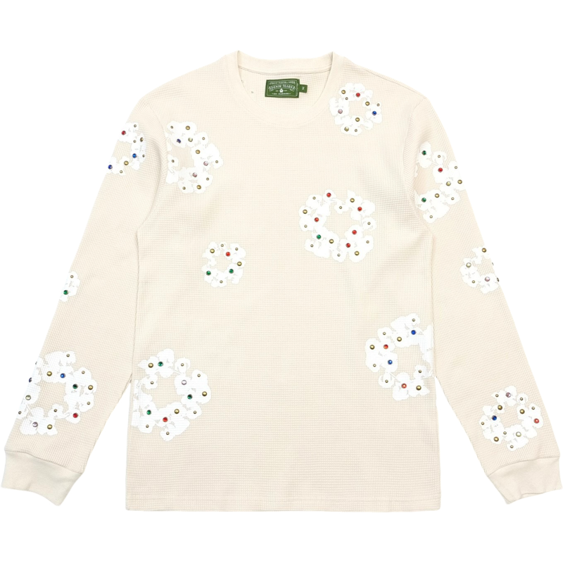 T shirt DTEARS beige gaufrée