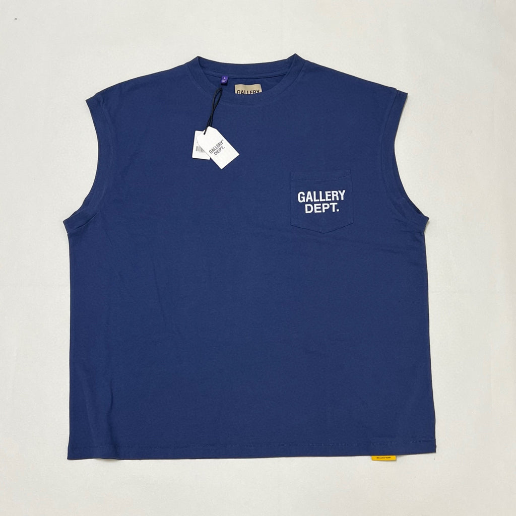 T shirt Gallery Sans manche  bleu