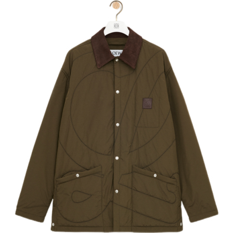 Loew logo patch Jacket Brown
