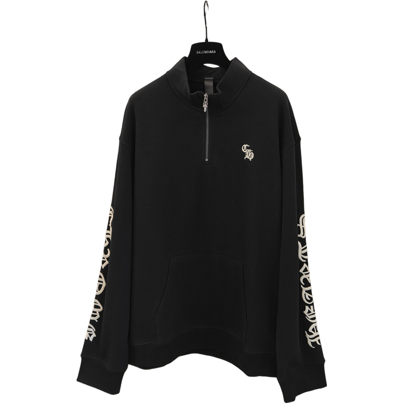 Sweat Zippé chrome black